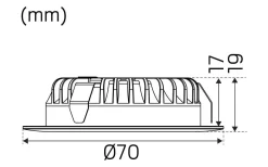 Hidealite 1202 12V Möbelspotlight 2700K 4,7W Borstad Stål IP44* 12V Led Spotlights|Minispotlights & Ledpuckar