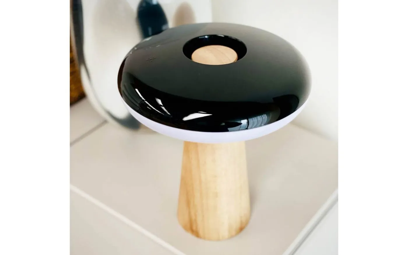 2 Ways Bordslampa 25cm LED 3000K 3W Svart/Trä