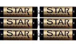 Star Trading AA-Batterier 6-pack 1,5V Alkaline Power Longlife* Batterier