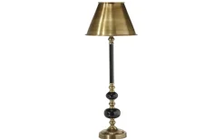 Vardagsrum|Lampfötter<PR Home Abbey Lampfot 50cm Svart/Antikmässing