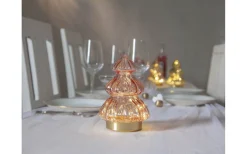 Batteri Julpynt Inomhus<Star Trading Abete Batteridriven Bordsdekoration 18cm Rosa