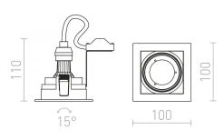 Acasa Spotlight Vit GU10