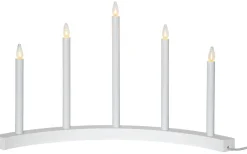 Accent Adventsljusstake 36cm Vit