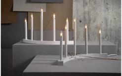 Accent Adventsljusstake 36cm Vit