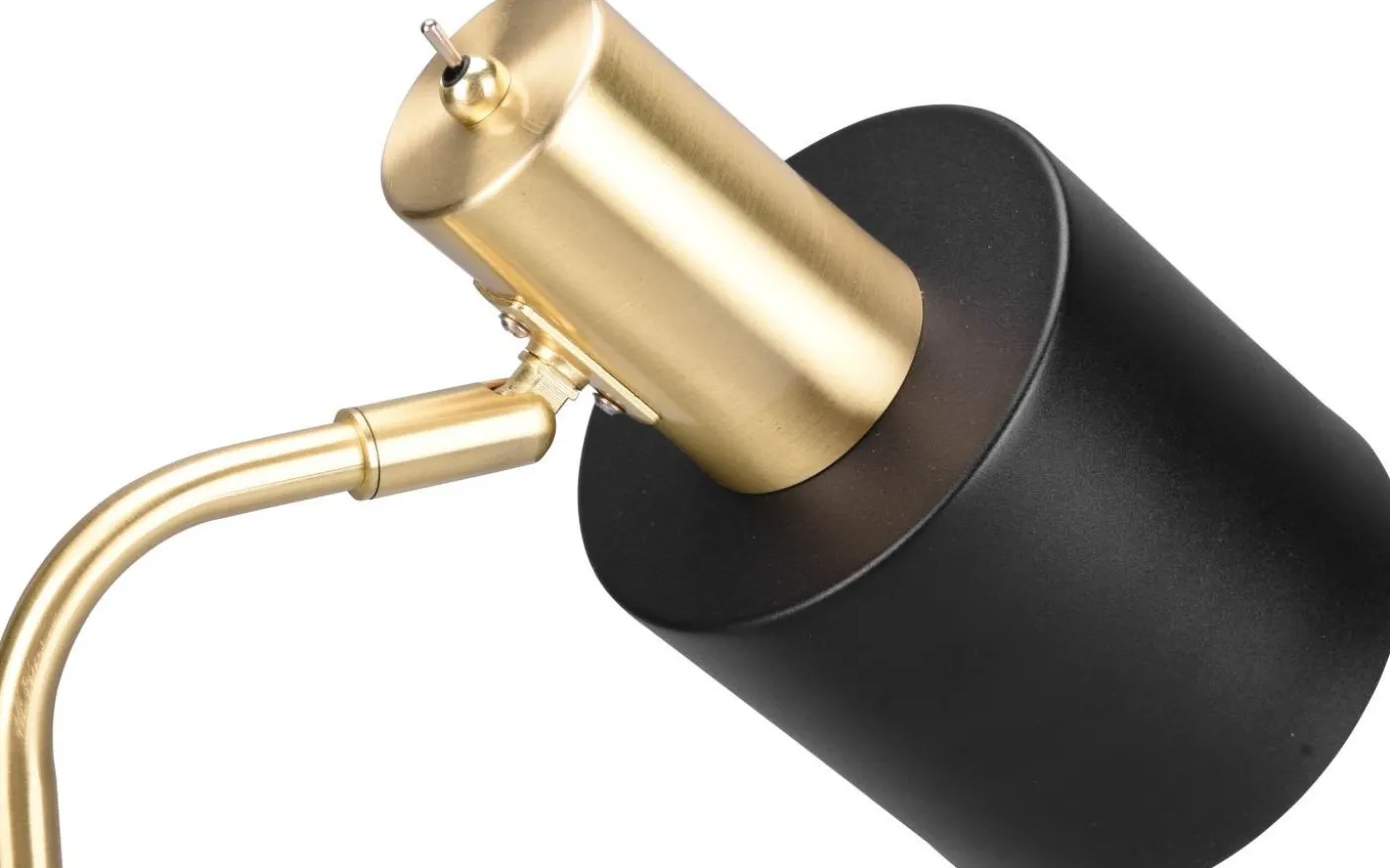 Adam Golvlampa E27 mattsvart/mattmässing