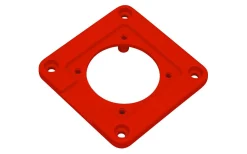 Adapterplatta CEE/Schuko, Röd