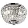 Badrumslampor Tak|Kristallplafonder<ArmaturHantverk Adelsö Kristallplafond Ø33cm Krom