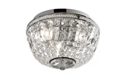 Badrumslampor Tak|Kristallplafonder<ArmaturHantverk Adelsö Kristallplafond Ø33cm Krom