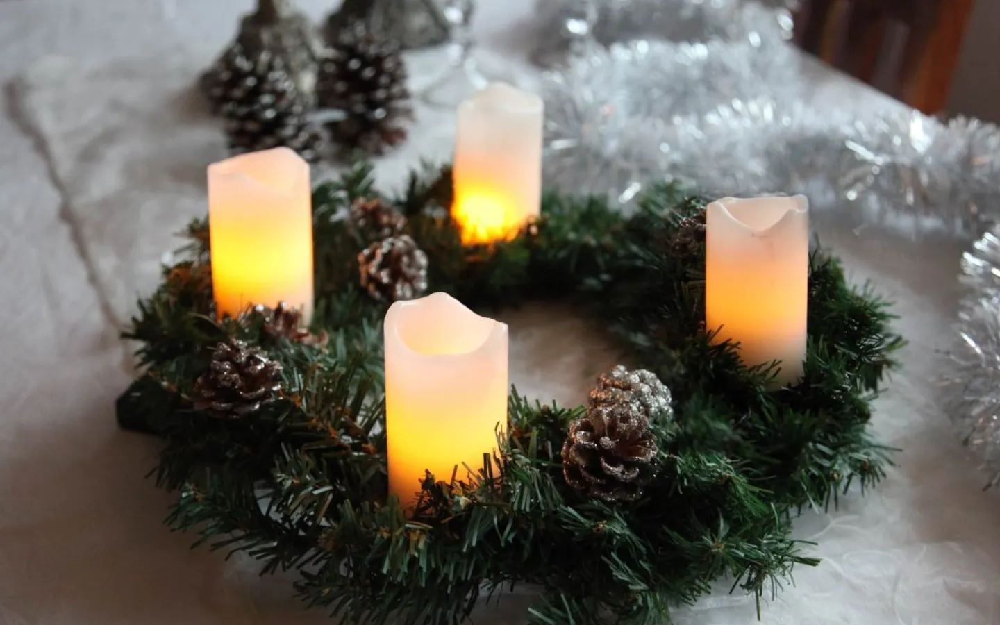 Star Trading Advent Batteridrivna Blockljus m. Fjärrkontroll 4-pack Vit* Blockljus Inomhus|Blockljus Inomhus