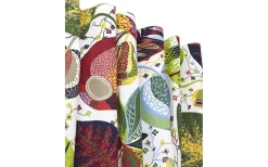 Mönstrade Gardiner<Svanefors A&E Gardin 2-pack Röd 2x145x250cm