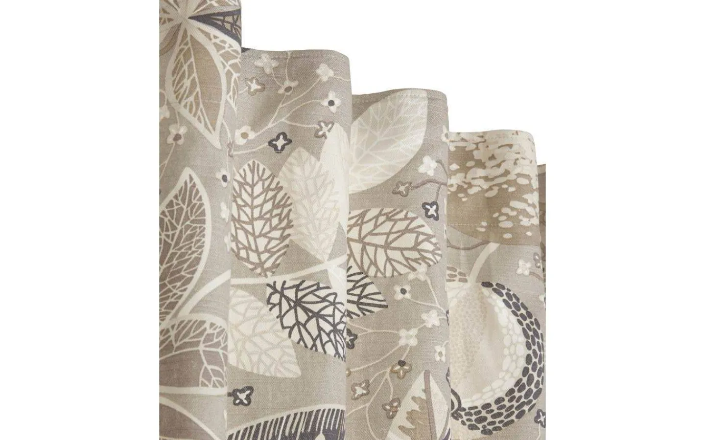 Svanefors A&E Gardin 145x250cm 2-pack Beige* Mönstrade Gardiner