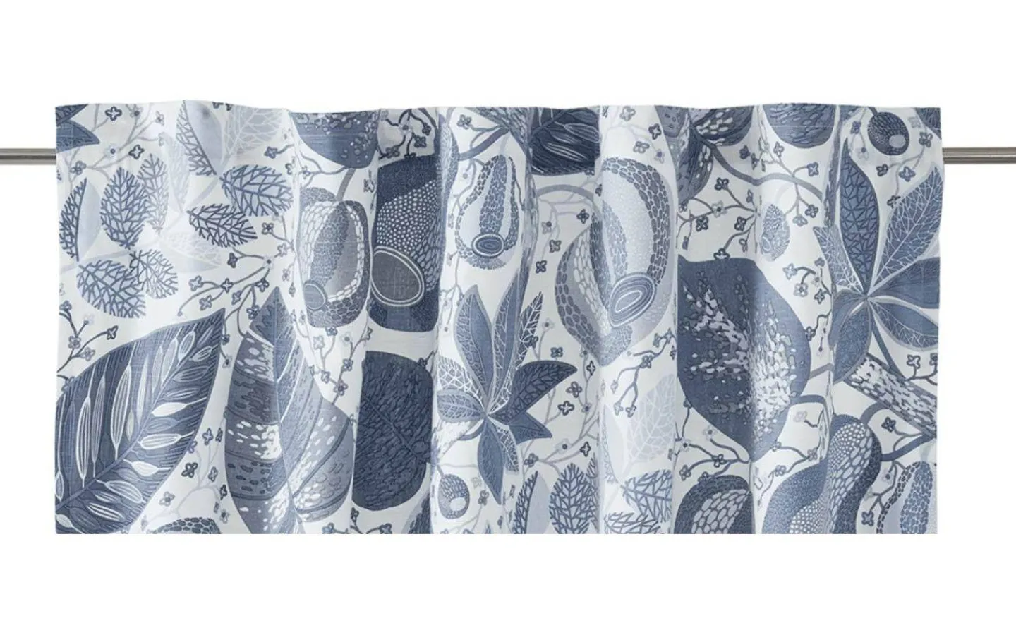 Gardinkappa Metervara<Svanefors A&E Gardinkappa Bomullstyg Metervara Denim 50cm