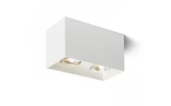 Rendl Agate II Takspotlight Matt vit 2xGU10* Avlånga Takspotlights|Takspot Med 2 Lampor