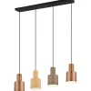 Avlånga Taklampor<Trio Lighting Agudo hänge 4-st E27 multicolor
