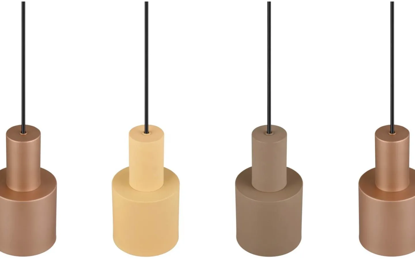 Avlånga Taklampor<Trio Lighting Agudo hänge 4-st E27 multicolor