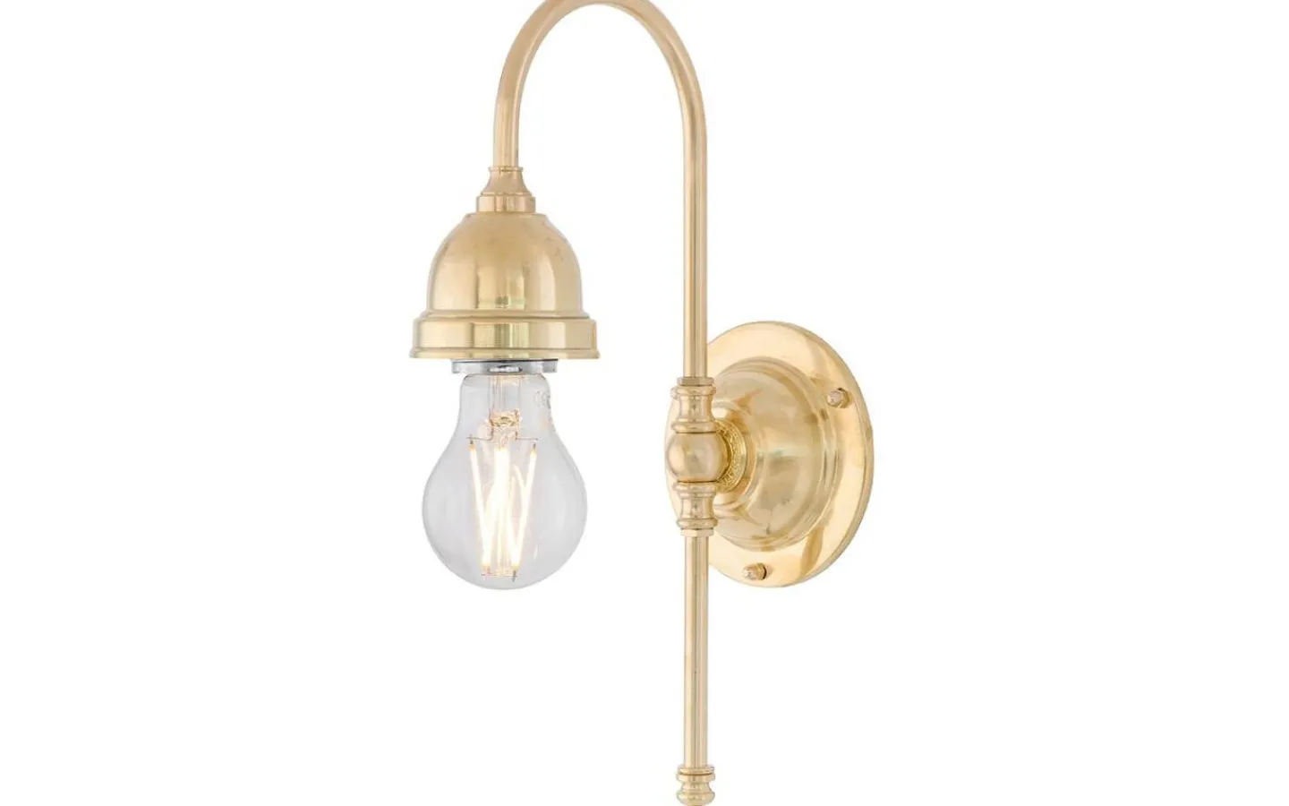 Karlskrona Lampfabrik Ahlström - Mässing Badrum IP21* Badrumslampor Vägg