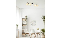 Aimee Spotlight 4-delad E14 naturfärg/bast