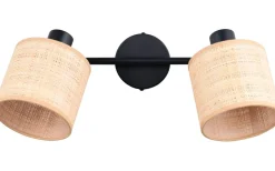 Takspot Med 2 Lampor<Reality Aimee Spotlight 2-delad E14 naturfärg/bast