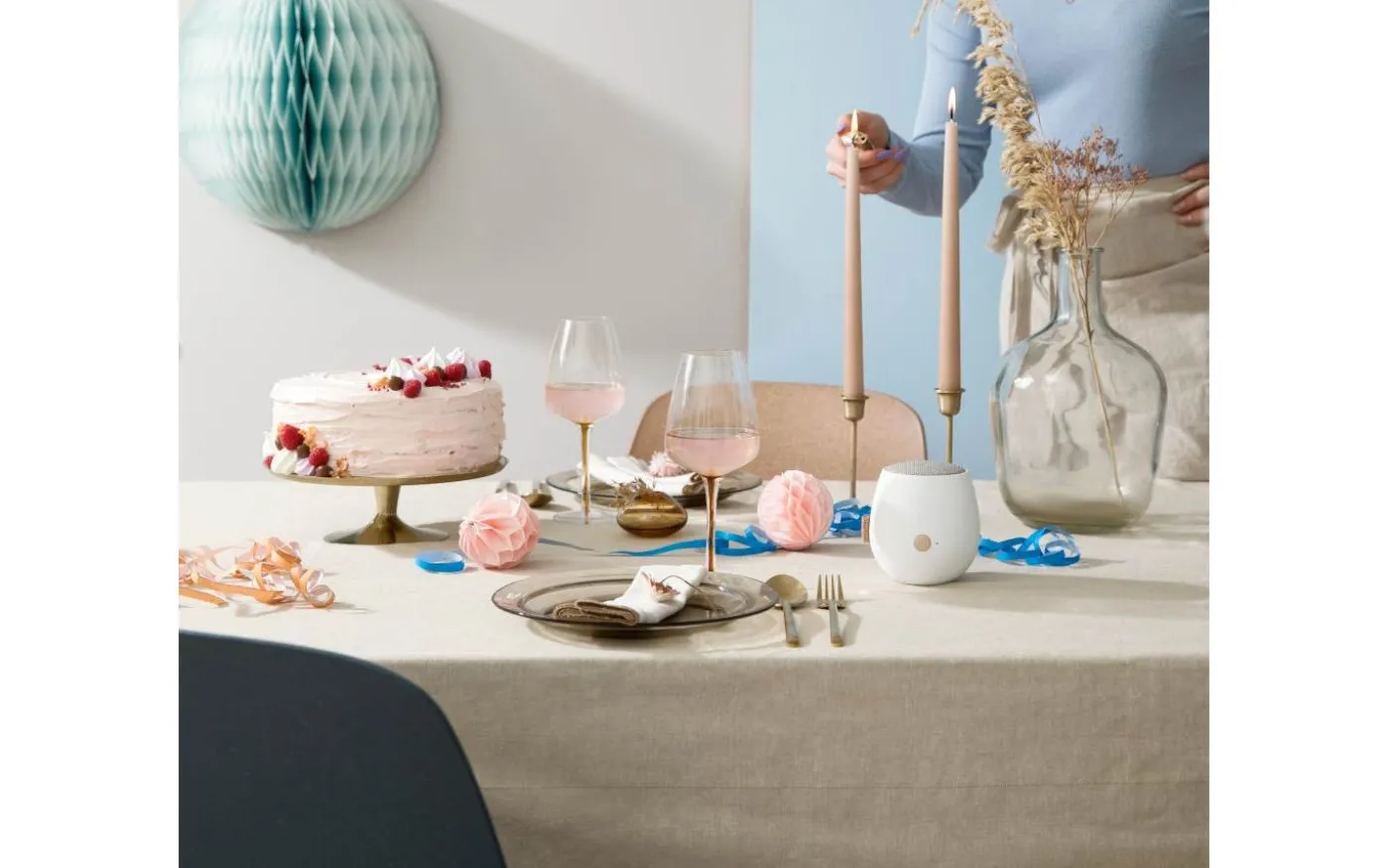 aJazz Trådlös Högtalare TWS Vit