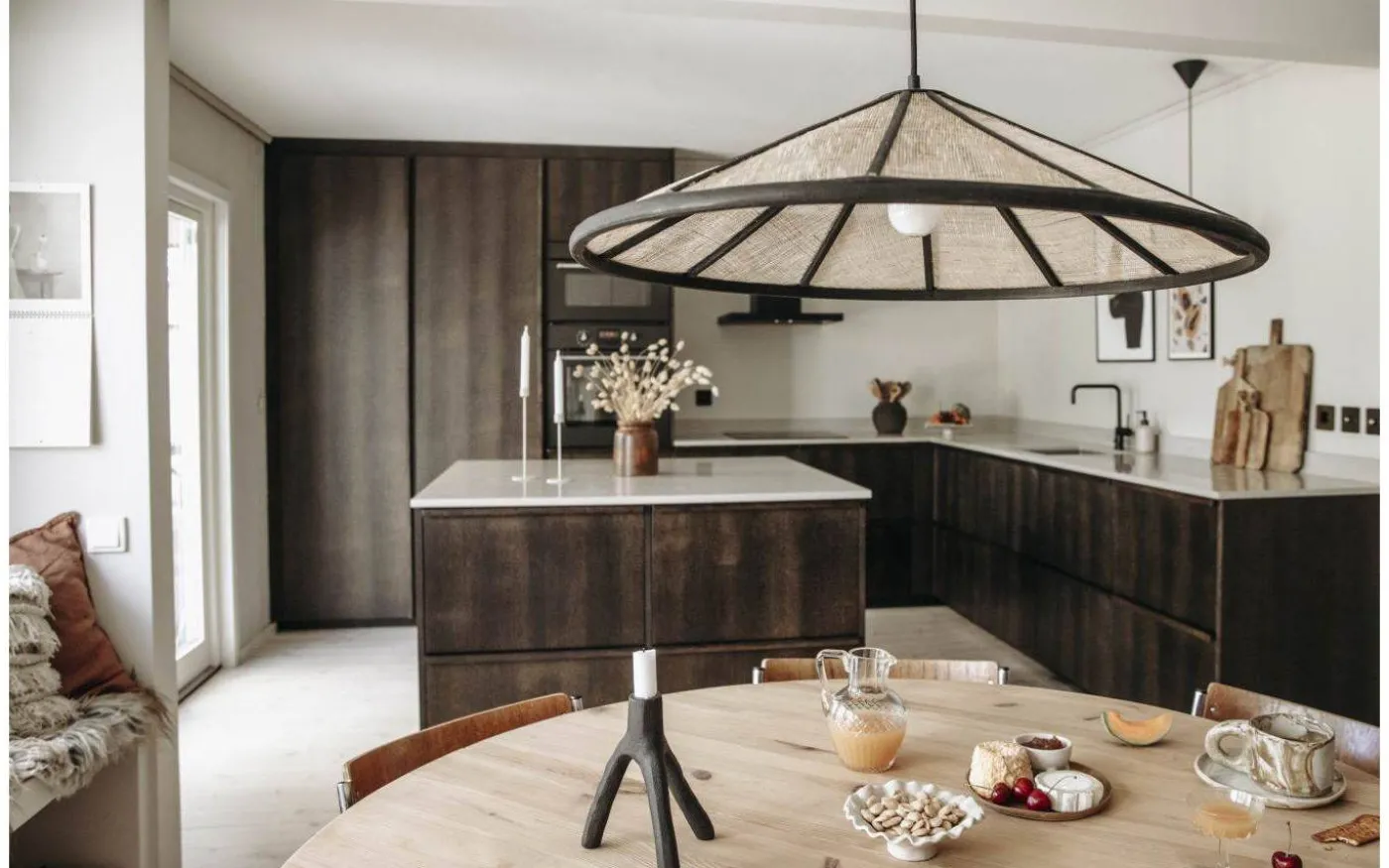 Akira Taklampa 70cm Svart/Natur