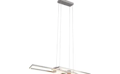 Trio Lighting Albany Taklampa LED i borstat stål* Avlånga Taklampor