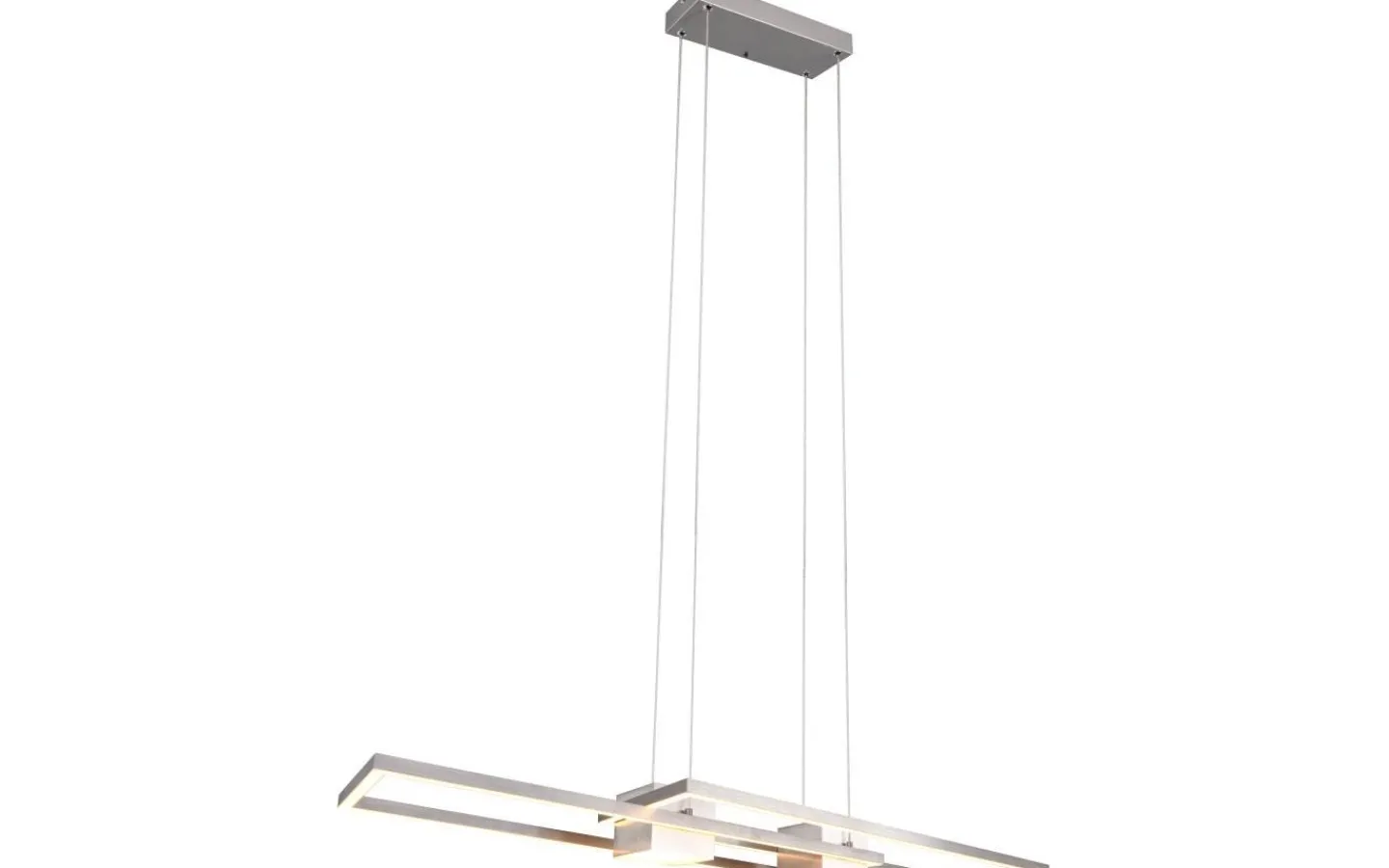 Trio Lighting Albany Taklampa LED i borstat stål* Avlånga Taklampor