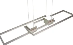 Trio Lighting Albany Taklampa LED i borstat stål* Avlånga Taklampor