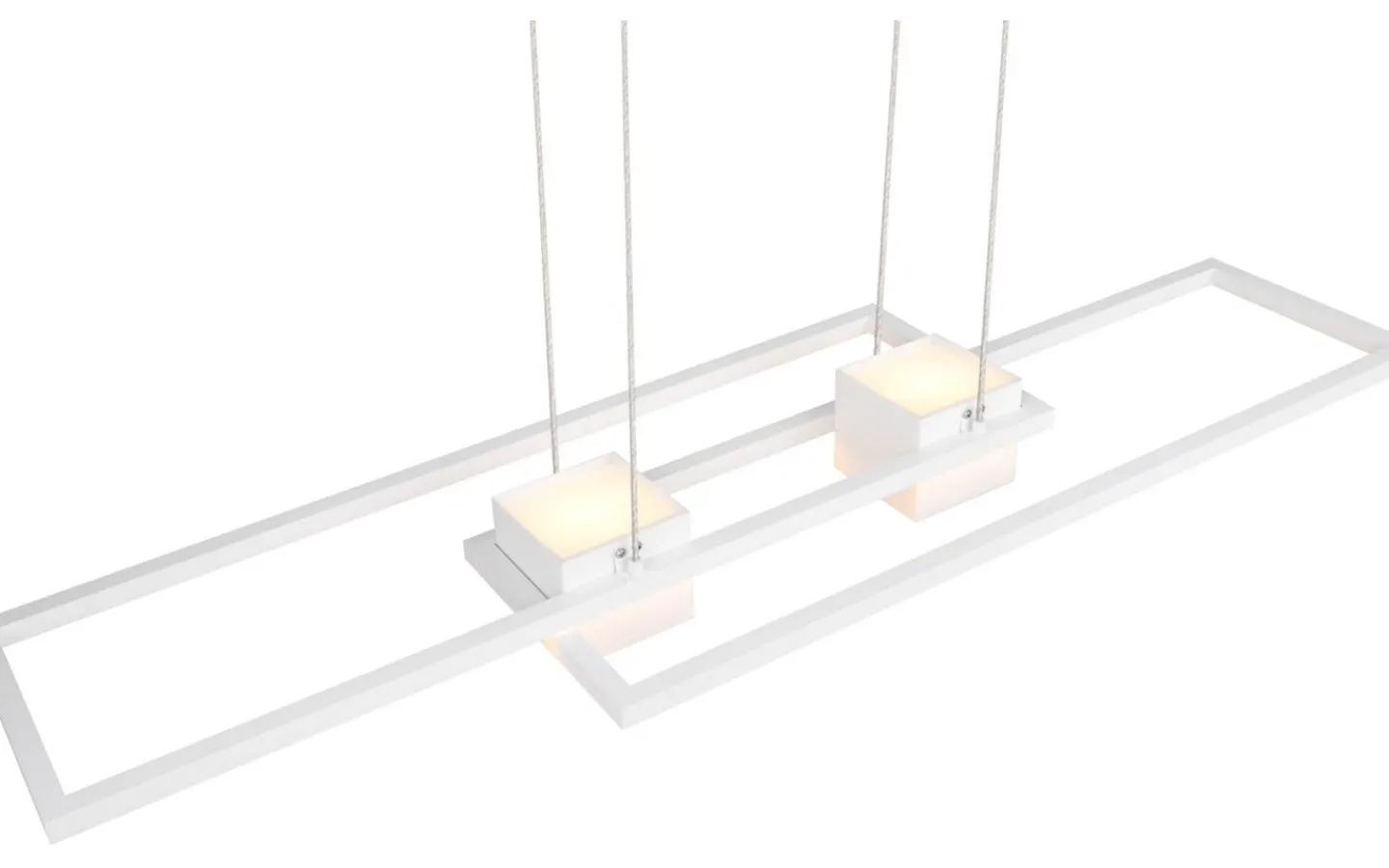 Trio Lighting Albany Takpendel LED matt vit* Avlånga Taklampor