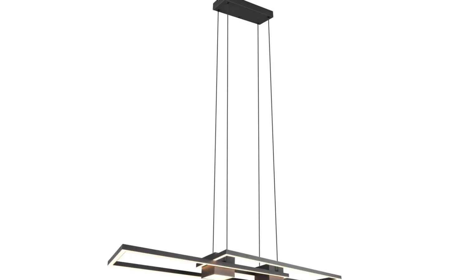 Trio Lighting Albany Takpendel LED mattsvart* Avlånga Taklampor