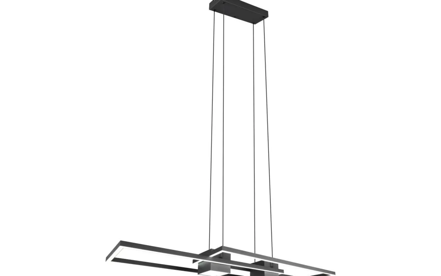 Trio Lighting Albany Takpendel LED mattsvart* Avlånga Taklampor