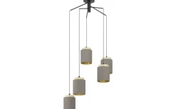 Stora Taklampor Ø70-150 Cm<Eglo Albariza Taklampa 70cm Cappuccino/Guld