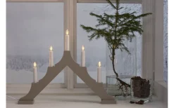 Adventsljusstakar 31-60 Cm<Star Trading Alma Adventsljusstake LED Beige 34cm