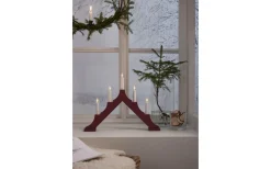 Alma Adventsljusstake LED Röd 34cm