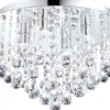 Badrumslampor Tak<Eglo Almonte Kristallplafond 35cm G9 LED 3000K 4x3W Krom IP44
