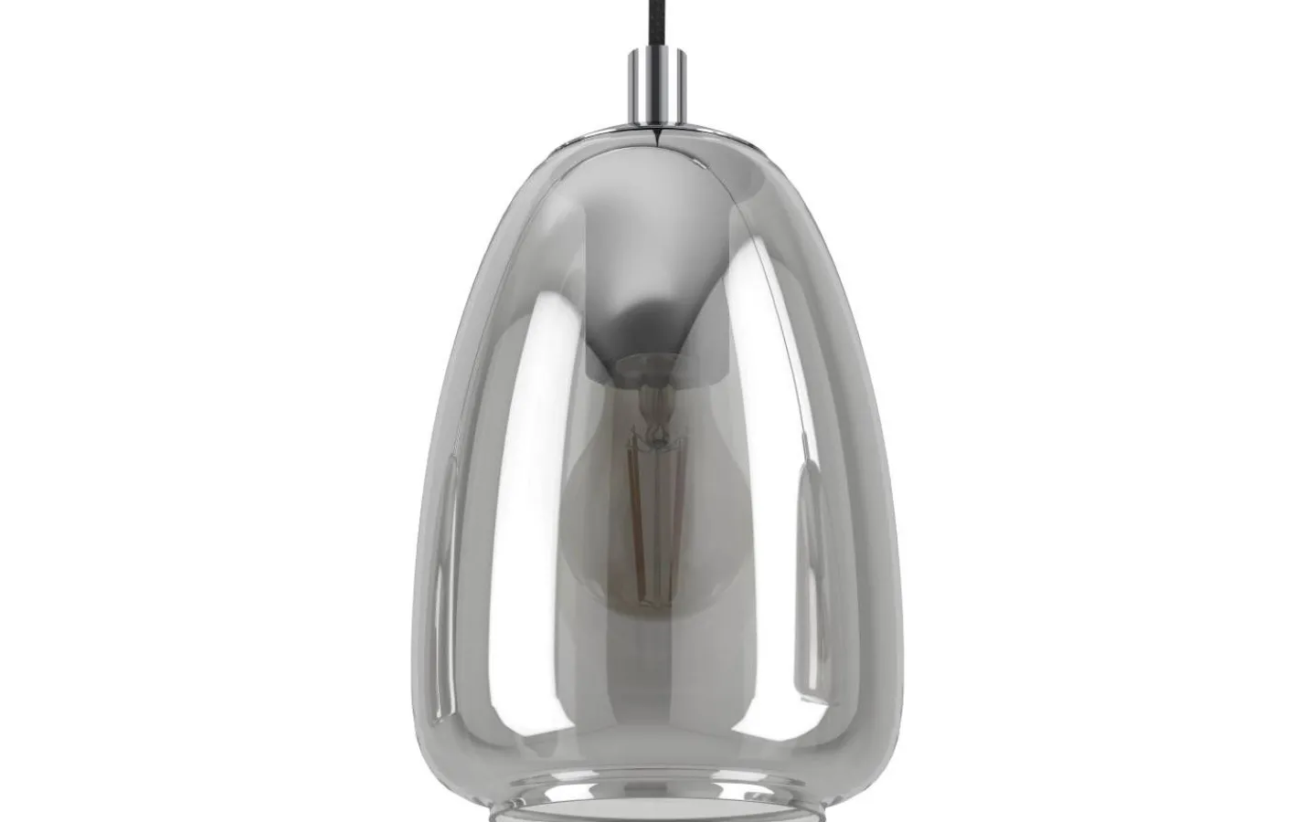 Eglo Alobrase Taklampa 54cm Svart Rök* Stora Taklampor Ø50-69 Cm