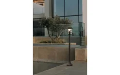 Pollare & Grindlyktor<Eglo Aloria Pollare 94cm Svart IP44