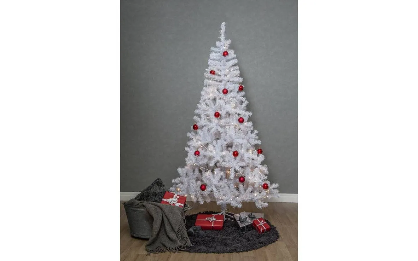 Star Trading Alvik Konstgran Med Ljusslinga 210cm Vit* Konstgranar Med Led