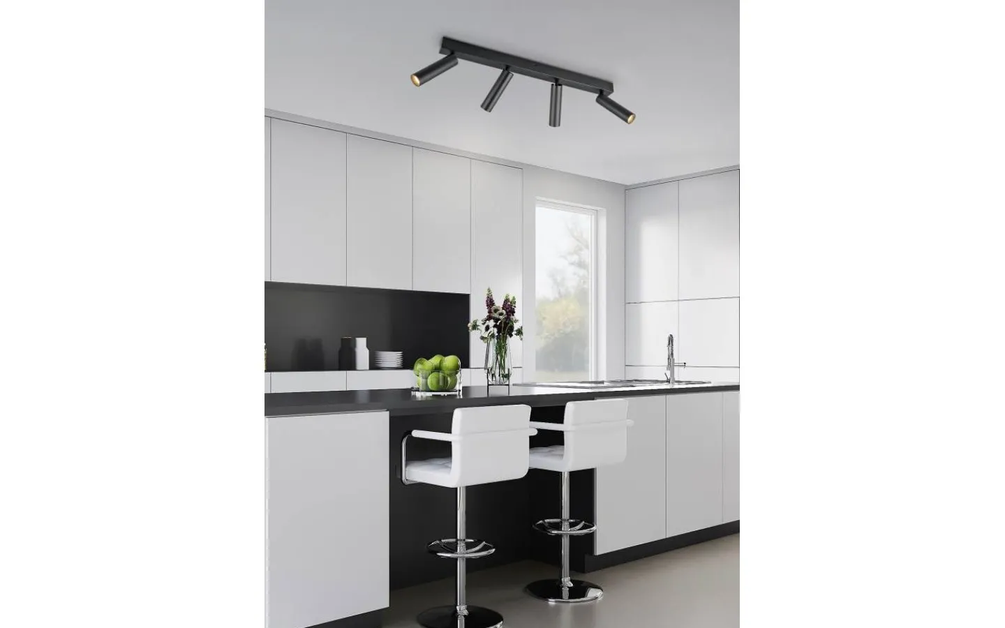 Avlånga Takspotlights|Takspot Med Minst 4 Lampor<Trio Lighting Ambala Spotlight LED 4-delad mattsvart