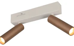 Trio Lighting Ambala Spotlight LED 2-delat kaffe* Takspot Med 2 Lampor