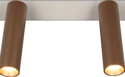 Trio Lighting Ambala Spotlight LED 2-delat kaffe* Takspot Med 2 Lampor