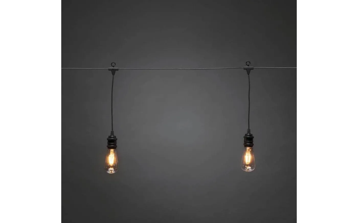 Ambrose Ljusslinga 4,5m 10L Lyktlampor Svart/Amber IP44