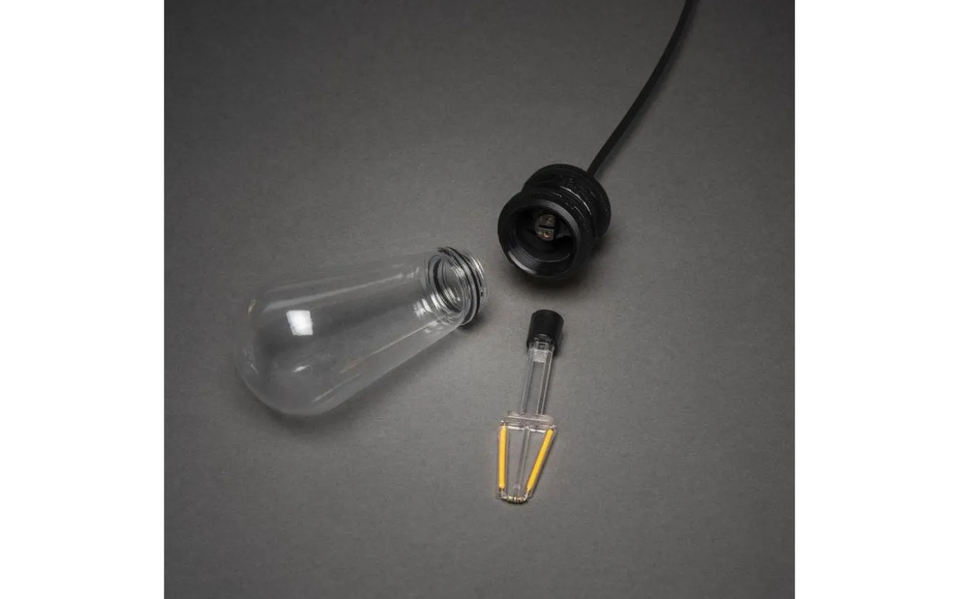 Ambrose Ljusslinga 4,5m 10L Lyktlampor Svart/Amber IP44