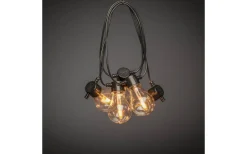 Partyslingor Utomhus 230V|Partyslingor Utomhus 230V<Konstsmide Ambrose Ljusslinga 4,5m 10L Svart/Amber IP44