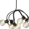 Partyslingor Utomhus 230V|Partyslingor Utomhus 230V<Konstsmide Ambrur Ljusslinga 4,75m 20L Klot Svart IP44