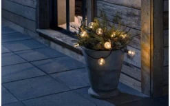 Partyslingor Utomhus 230V|Partyslingor Utomhus 230V<Konstsmide Ambrur Ljusslinga 4,75m 20L Klot Svart IP44