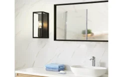 Badrumslampor Vägg<Eglo Amezola 1L Vägglampa Svart IP44