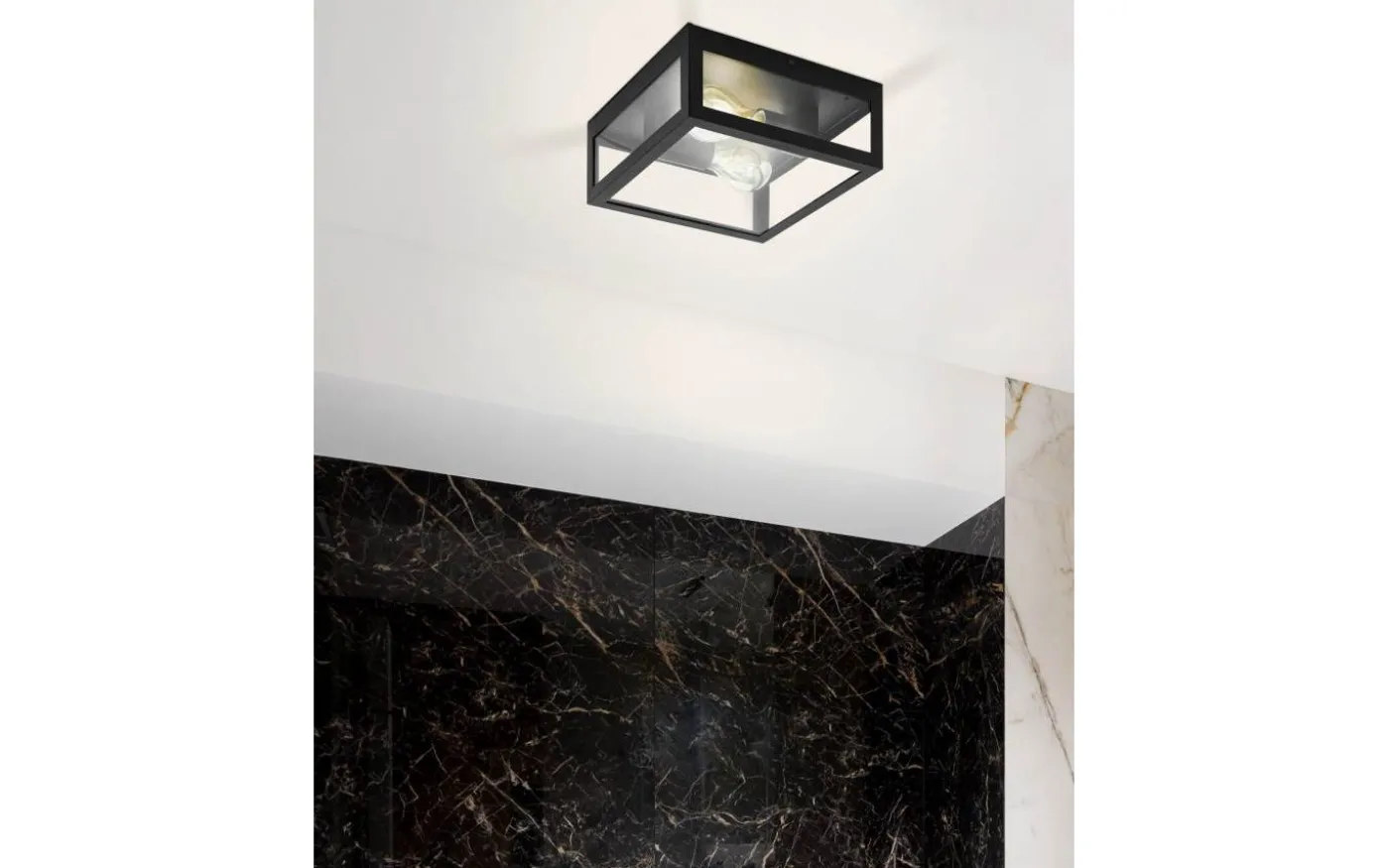 Amezola Plafond 29cm Svart IP44