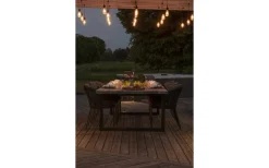 Konstsmide Amodia Ljusslinga EXTRA 9,15m 10L Lyktlampor Svart/Amber IP44* Partyslingor Utomhus 230V|Partyslingor Utomhus 230V