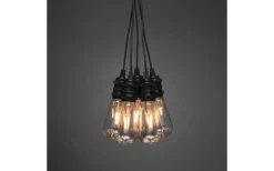 Konstsmide Amodia Ljusslinga EXTRA 9,15m 10L Lyktlampor Svart/Amber IP44* Partyslingor Utomhus 230V|Partyslingor Utomhus 230V