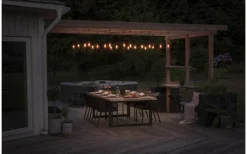 Konstsmide Amodia Ljusslinga EXTRA 9,15m 10L Lyktlampor Svart/Amber IP44* Partyslingor Utomhus 230V|Partyslingor Utomhus 230V